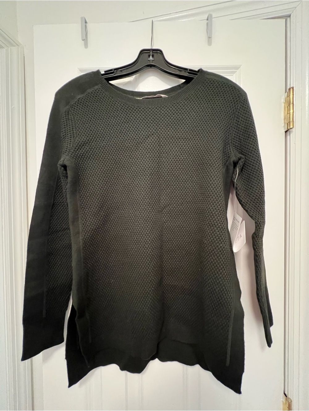 Athleta thermal honeycomb sweater NWT wool blend